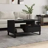 Image de Table basse Noir 90x49x45 cm Bois d ingénierie