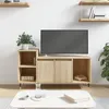Image de vidaXL Meuble TV Chêne sonoma 100x35x55 cm Bois d'ingénierie 831311