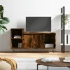 Image de vidaXL Meuble TV Chêne fumé 100x35x55 cm Bois d'ingénierie 831321