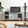Image de vidaXL Meuble TV Gris béton 100x35x55 cm Bois d'ingénierie831328