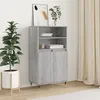 Image de vidaXL Buffet haut Sonoma gris 60x36x110 cm Bois d'ingénierie 831482
