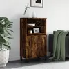Image de vidaXL Buffet haut Chêne fumé 60x36x110 cm Bois d'ingénierie831497