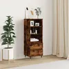 Image de vidaXL Hoge kast 40x36x110 cm bewerkt hout gerookt eiken831505