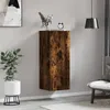 Image de vidaXL Armoire murale chêne fumé 34,5x34x90 cm bois d'ingénierie 834999