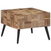Image de vidaXL Table basse gris 55x55x40 cm teck de récupération massif 358521