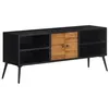 Image de vidaXL Meuble TV 112x31x45 cm teck massif récupéré 358526