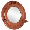 Image de vidaXL Miroir en forme de hublot mural Ø30 cm aluminium et verre