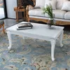 Image de vidaXL Table basse blanc brillant 100x50x42 cm bois d'ingénierie 358560