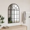 Image de vidaXL Miroir mural noir 60x90 cm arche fer 3200605