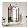 Image de Miroir mural noir 80x120 cm arche fer
