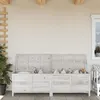 Image de Blanc vidaxl salon de jardin bois massif