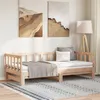 Image de Lit de jour et lit gigogne sans matelas 90x200 cm bois massif