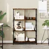 Image de vidaXL Bibliothèque chêne fumé 78,5x33x117,5 cm bois d'ingénierie835251