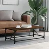 Image de vidaXL Table basse Chêne marron 100x50x35 cm Bois d'ingénierie 835333