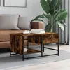 Image de Table basse chêne fumé 85,5x51x45 cm bois d ingénierie