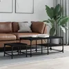 Image de vidaXL Tables basses gigognes 2 pcs noir bois d'ingénierie 835394