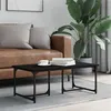 Image de vidaXL Table basse Noir 90x50x35 cm Bois d'ingénierie 835399