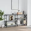 Image de vidaXL Table console sonoma gris 150x29x76,5 cm bois d'ingénierie835472