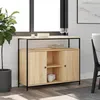 Image de Buffet chêne sonoma 100x35x80 cm bois d ingénierie