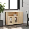 Image de Buffet chêne sonoma 100x35x75 cm bois d ingénierie