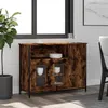 Image de vidaXL Buffet chêne fumé 100x35x75 cm bois d'ingénierie 835511