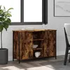 Image de vidaXL Buffet chêne fumé 100x35x70 cm bois d'ingénierie 835516