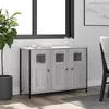 Image de vidaXL Buffet, Meuble de Rangement avec Porte, Armoire latérale, Organisateur de Salon Maison Intérieur Sonoma Gris Bois d'Ingénierie