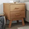 Image de vidaXL Table de Chevet, Armoire de Lit avec Pieds, Table de Nuit avec Rangement, Armoire de Nuit Chambre, Moderne, Marron 358582