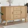Image de vidaXL Buffet, Armoire avec Tiroir et Porte, Garde-robe avec Pieds, Meuble de Rangement avec Compartiment, Moderne, Marron 358597