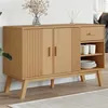 Image de vidaXL Dressoir OLDEN 114x43x73,5 cm massief grenenhout bruin358606