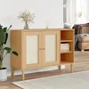Image de vidaXL Buffet SENJA aspect rotin marron 112x40x80cm bois massif de pin 358028