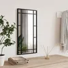 Image de vidaXL Miroir mural noir 30x60 cm rectangulaire fer 358628
