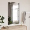 Image de vidaXL Miroir mural noir 60x100 cm rectangulaire fer 358631