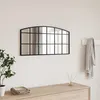 Image de vidaXL Miroir mural noir 80x40 cm arche fer 358637