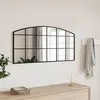 Image de vidaXL Miroir mural noir 100x50 cm arche fer 358638