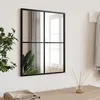 Image de Miroir mural noir 40x50 cm rectangulaire fer