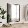 Image de vidaXL Miroir mural noir 50x60 cm rectangulaire fer 358647