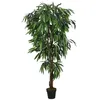 Image de vidaXL Kunstplant mangoboom 600 bladeren 150 cm groen359032