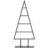 Image de vidaXL Arbre de Noël en métal pour décoration noir 60 cm 359594