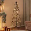Image de vidaXL Arbre de Noël en métal pour décoration noir 180 cm 359608