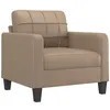 Image de Fauteuil vidaXL en Similicuir Cappuccino 60 cm