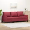 Image de Canapé à 3 places Rouge bordeaux 180 cm Similicuir