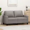 Image de vidaXL Canapé à 2 places Taupe 120 cm Tissu359162