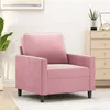 Image de vidaXL Fauteuil Rose 60 cm Velours359182