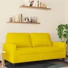 Image de vidaXL Canapé à 2 places Jaune 140 cm Velours359205