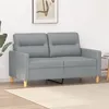 Image de vidaXL Canapé à 2 places Gris clair 120 cm Tissu