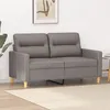 Image de vidaXL Canapé à 2 places Taupe 120 cm Tissu