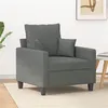Image de vidaXL Fauteuil Gris foncé 60 cm Tissu359252