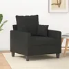 Image de vidaXL Fauteuil Noir 60 cm Tissu