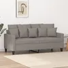 Image de Canapé à 2 places Taupe 140 cm Tissu